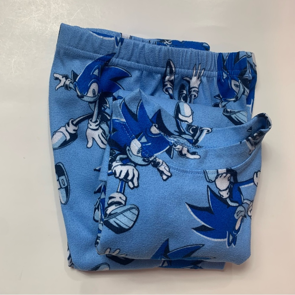 Sonic the Hedgehog Warm Blue Soft PJ’s Size 6